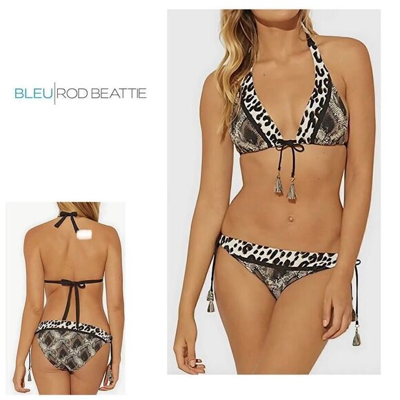New. Bleu Rod Beattie animal print bikini. 10-top/12-bottom. Retails $145 - Picture 1 of 10